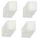 40 Placas Revestimiento Pared Autoadhesiva 70x77cm Promo X40 Blanco
