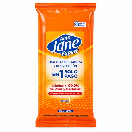 Agua Jane toallitas desinfectantes x 36 unidades Agua Jane toallitas desinfectantes x 36 unidades