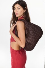 Hobo Leather Bag Marron