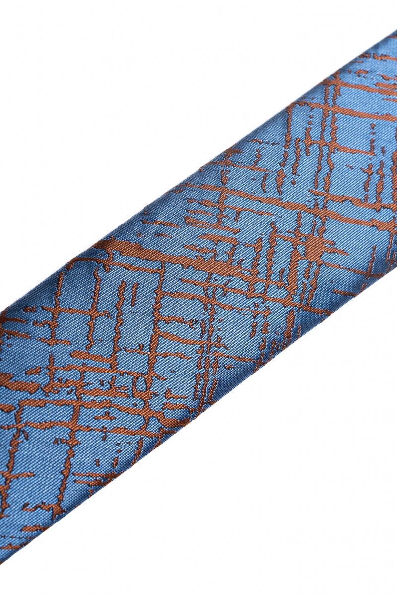 Corbata 8 cm CELESTE OSC.