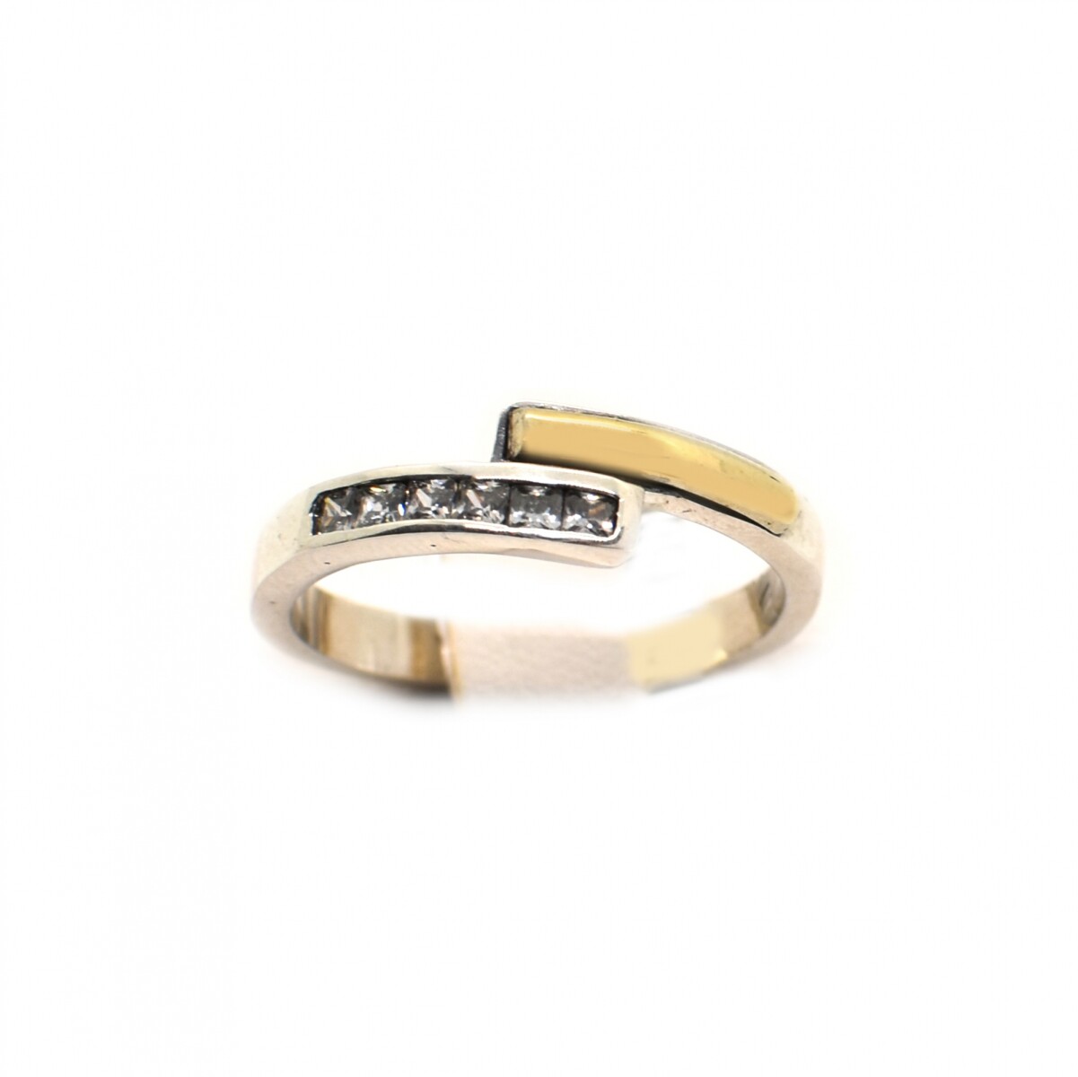 Anillo en Oro y Plata 925 con Zirconias 