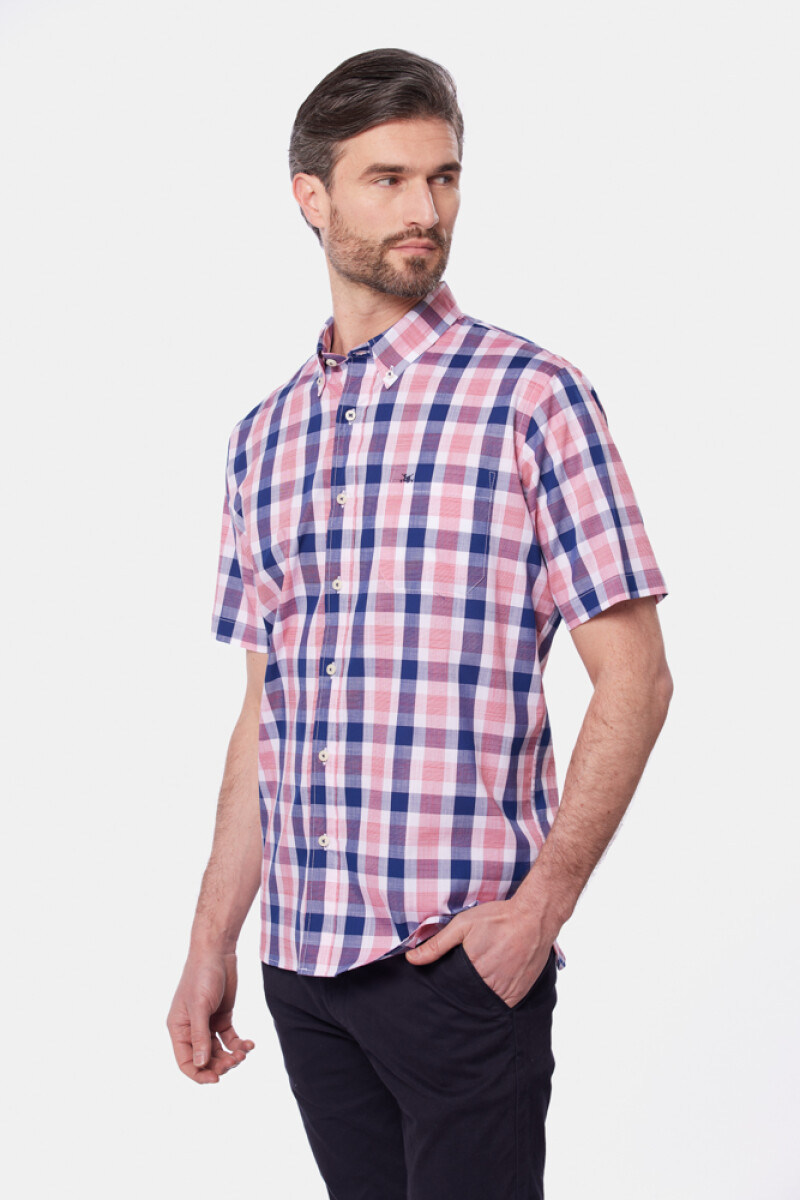 CAMISA A CUADROS - Azul 