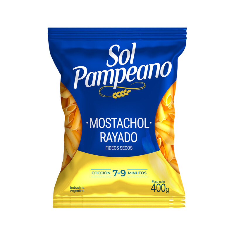 FIDEOS SOL PAMPEANO MOSTACHOL 400G Fideos Sol Pampeano Mostachol 400g