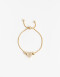 Pulseras Flexibles Metal Pulsera Flexible Dijes - Dorado