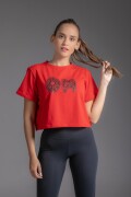 Remera Pupera con Serigrafía. Rojo.