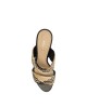 SANDALIA TACO ALTO NEGRA Negro