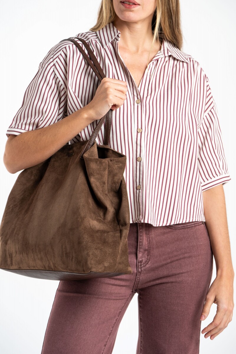 Camisa Rayada Burdeos