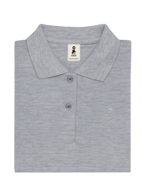 Remera pique de dama Gris
