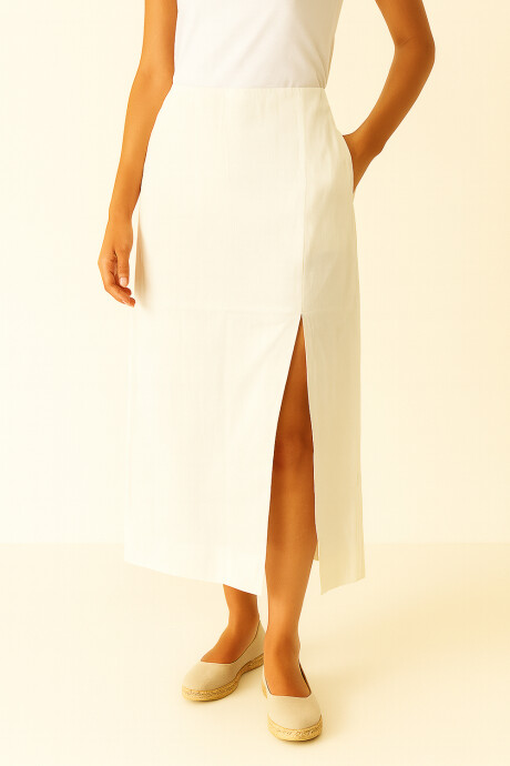 Falda Mirlla Marfil / Off White