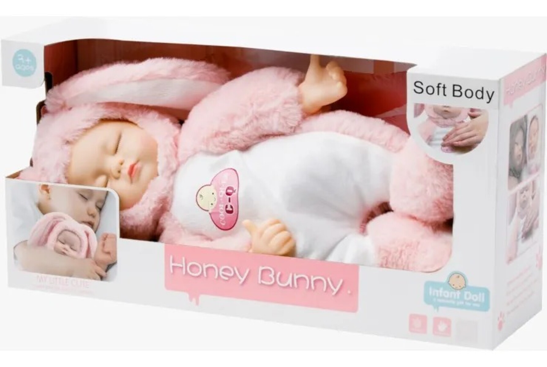 Muñeca Bebote Hora De Dormir musical - blanco 