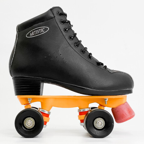 OUTLET - Patín Artístico Bota Negra Ruedas Silicona Freno Goma OUTLET - Patín Artístico Bota Negra Ruedas Silicona Freno Goma