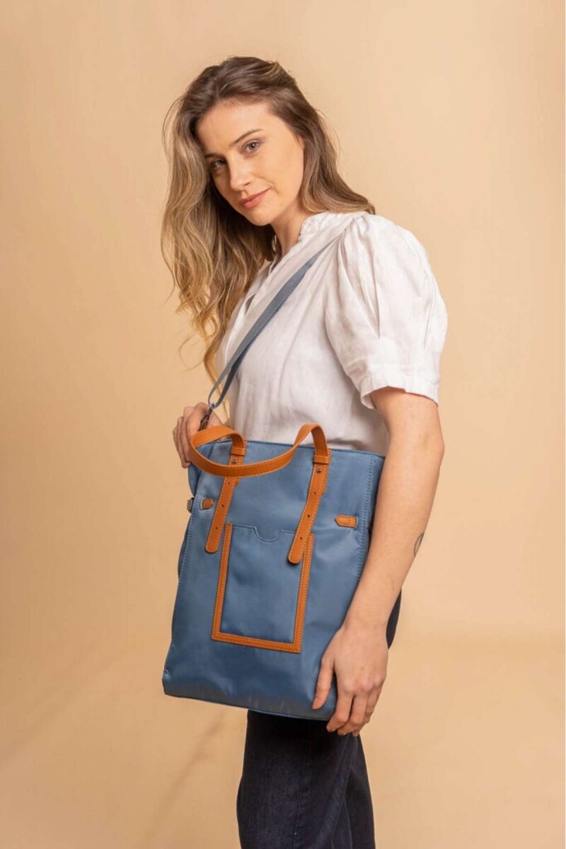 Bandolera Bromelia - Azul Denim C/Suela 