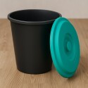 TACHO PAPELERA RESIDUOS 18 LITROS NEGRO