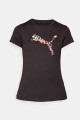 BUZO PUMA MC GRAPHICS FLORAL CAT LOGO TEE Negro