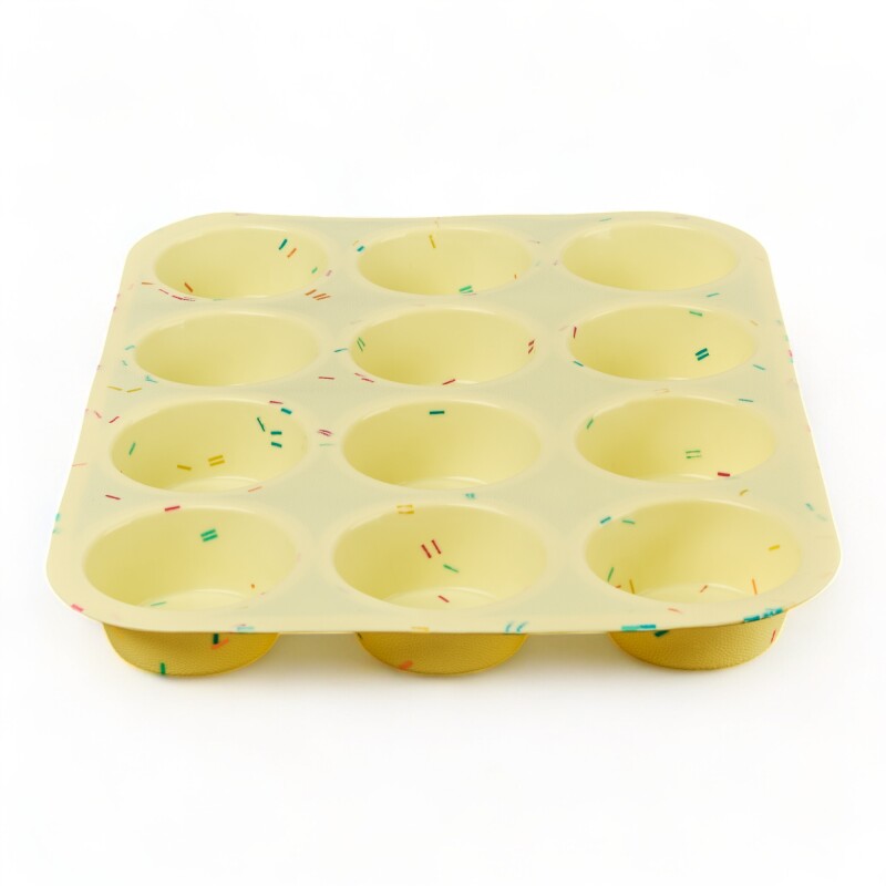 Molde Silicona 12 Muffins Cupcakes Magdalenas Repostería Sin Color