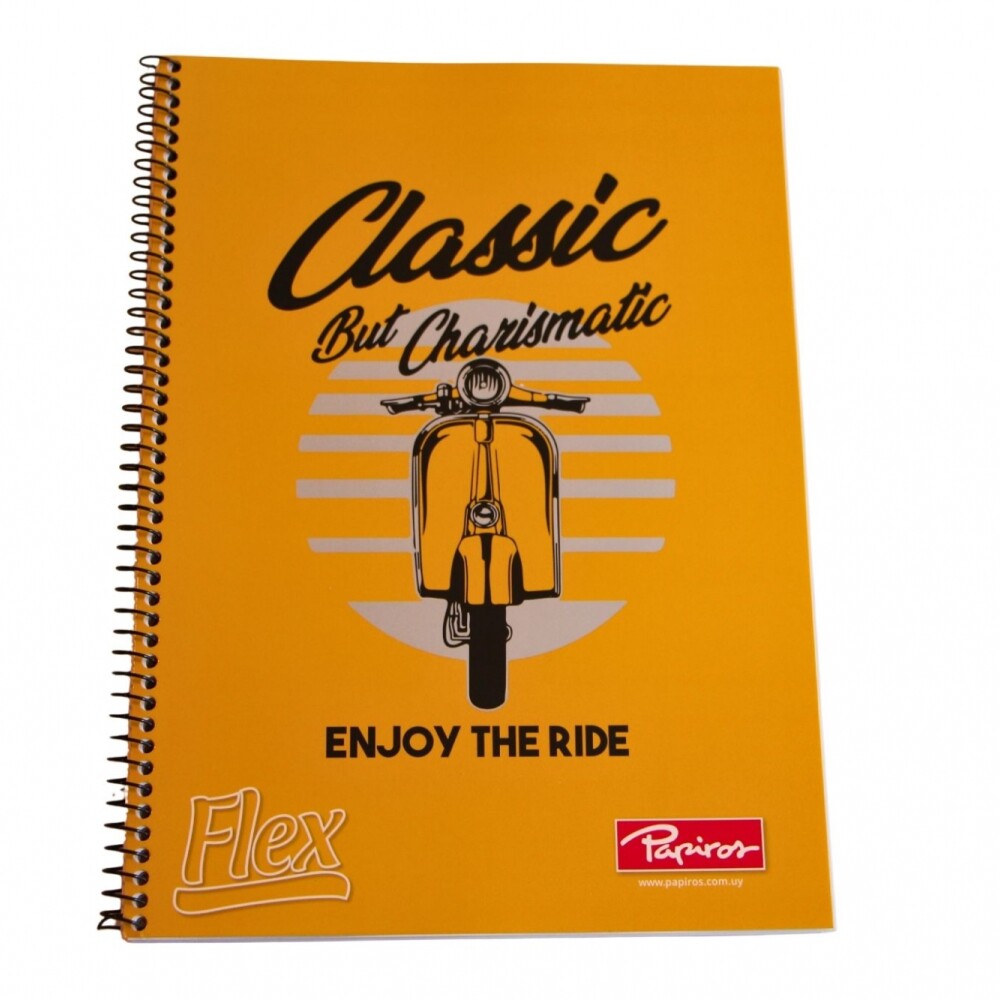 CUADERNOLA PAPIROS FLEX 70 HOJAS RAYADO TAPA CLASSIC