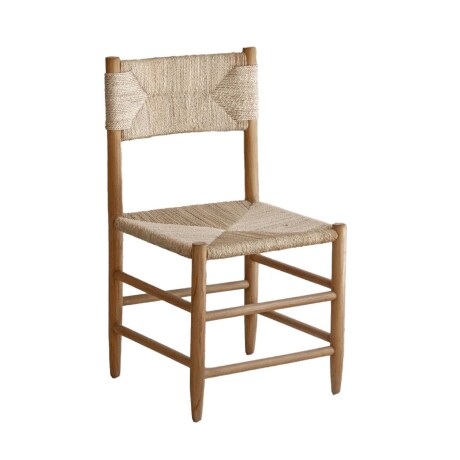 SILLA DE COMEDOR RATTAN-Y-MADERA NATURAL-BEIGE CRETA II