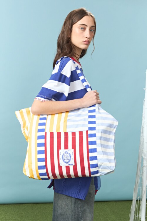 PREVENTA Bolso rayado Yorugua multicolor