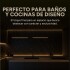 Placa PVC Símil Mármol 2,44x1,22m 3mm Resistente Agua Calor Diseño Mármol Negro