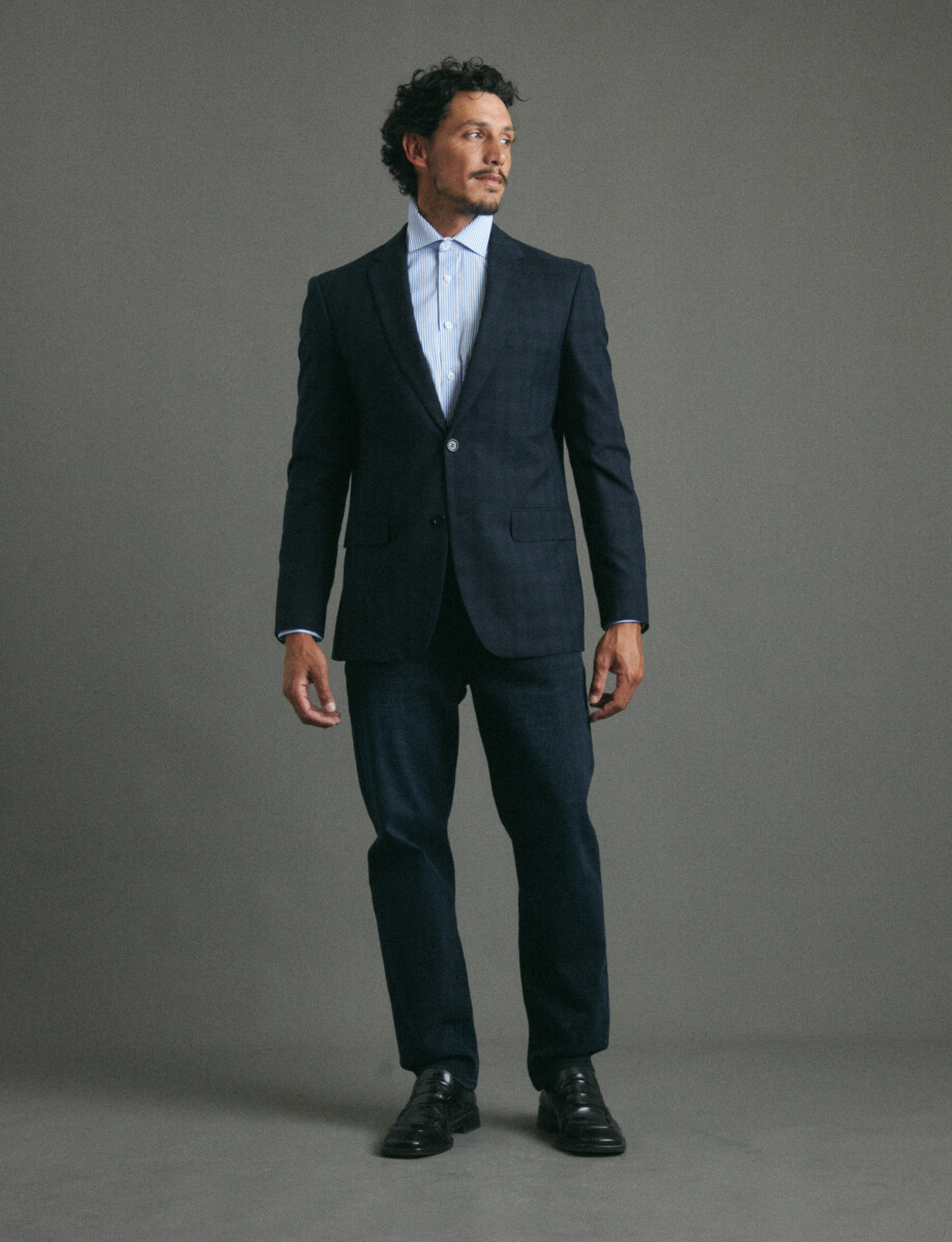 110631 SACO HARRINGTON LABEL Azul Oscuro