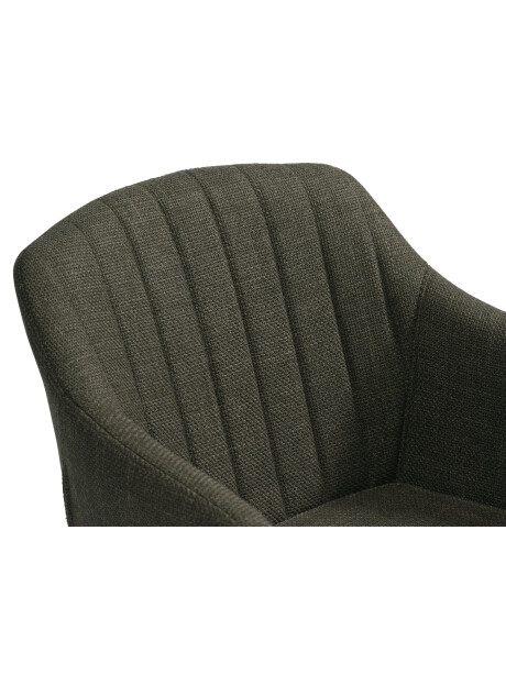 Silla de comedor ADSLEV tela verde oliva/color roble Silla de comedor ADSLEV tela verde oliva/color roble