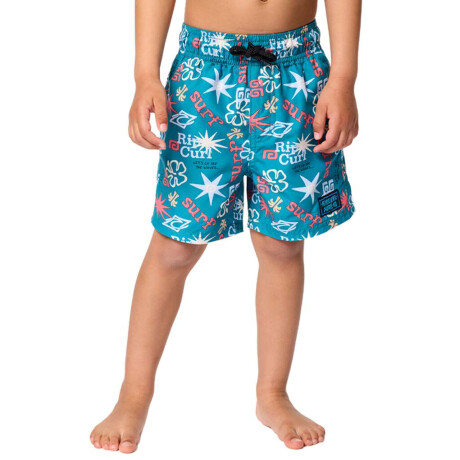 Bermuda Rip Curl Wave Dayz Volley Niño Azul