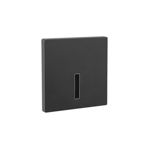 Emb pared cuad ngo 1.5W cálida IP65 85-265v 75lm ZU0406