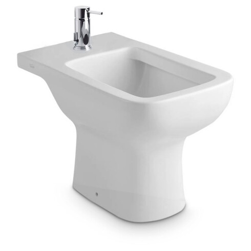 SANITARIO BIDET TRENTO BLANCO BRILLO LOZA BAÑO 1 AGUJERO 000