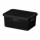 Caja Canasto Organizador con Tapa Línea Paramount 18x13x8Cm Negro