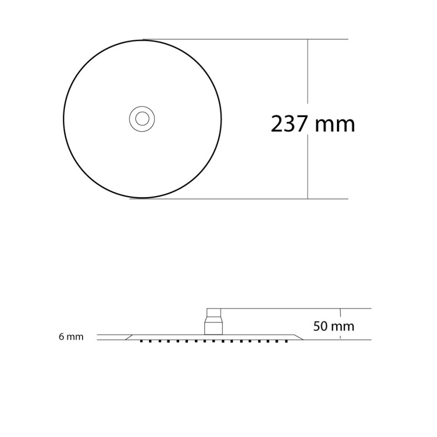 Ducha Redonda de Techo Negra Ducha Redonda de Techo Negra