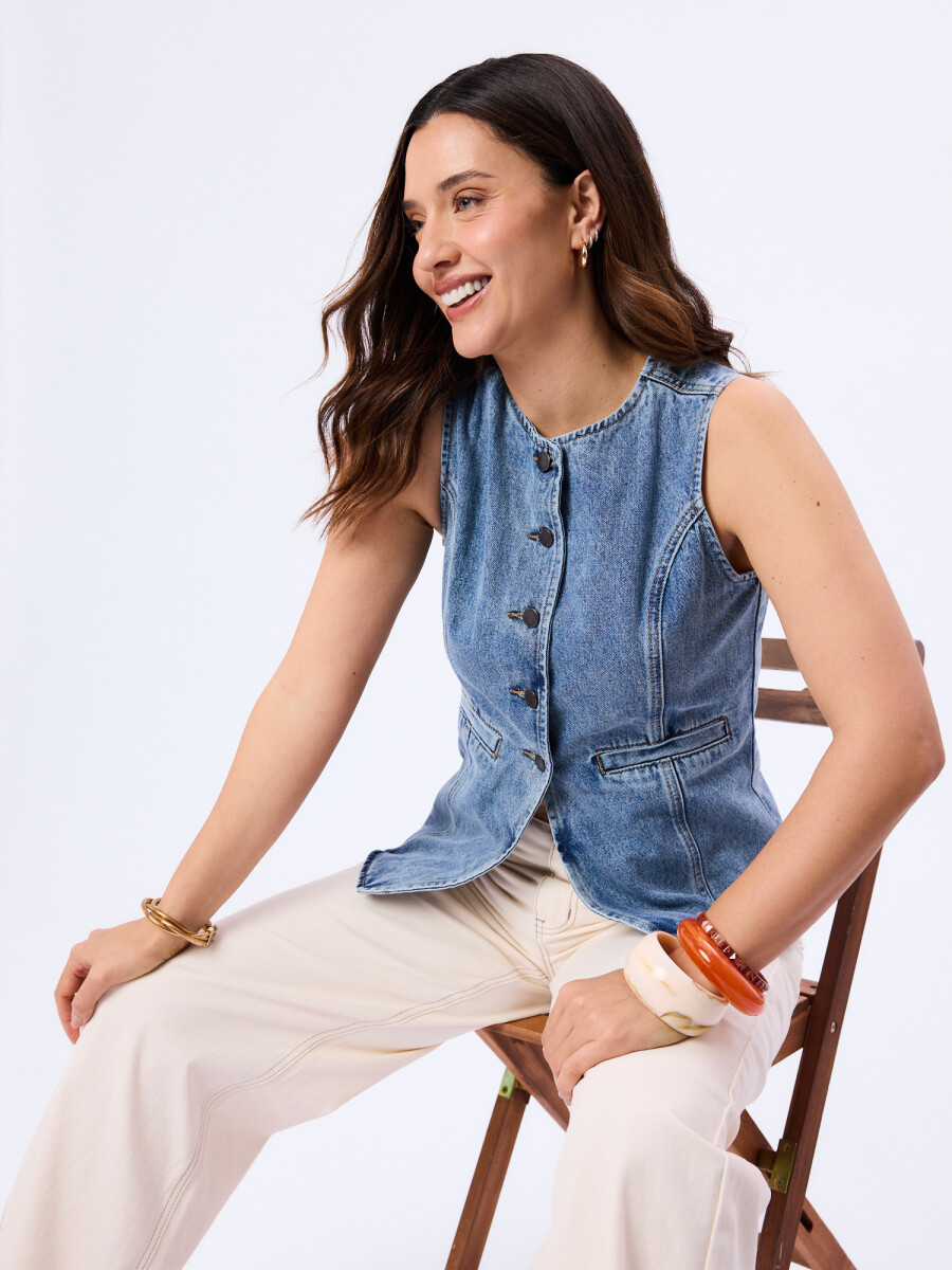 Chaleco jean Zoe 