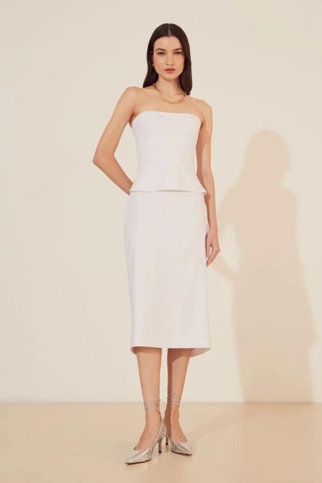 Falda Madelyn Blanco