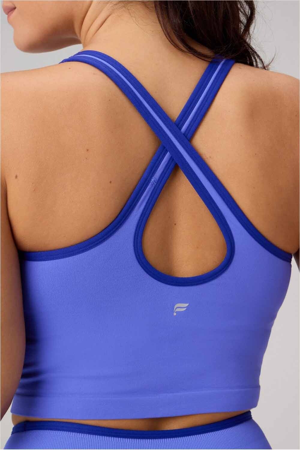 Top Seamless Built-In Bra Mujer Sapphire Sky/Admiral Blue