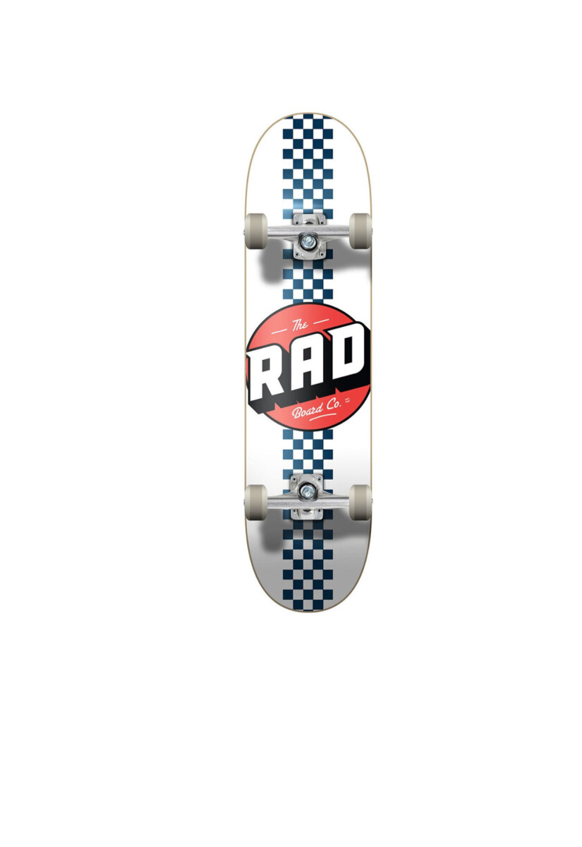 Skate Completo Rad Progressive Checkers 7.5" - Navy / White 