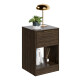 Mesa De Luz Moderna Dormitorio Para Cabecera Moderna Paris Marrón
