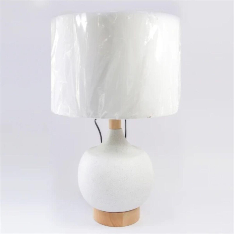 Lampara de Mesa en Resina y Madera Lampara de Mesa en Resina y Madera