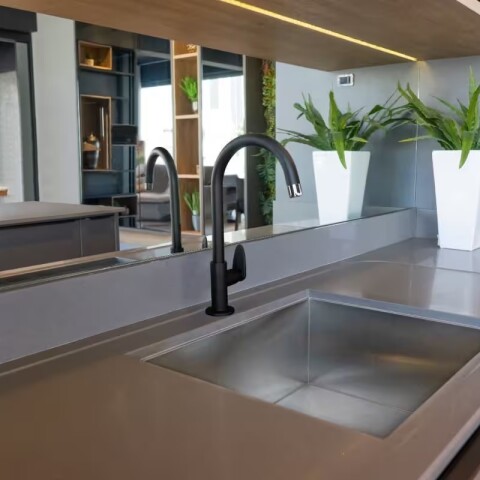 Canilla Grifo Unitario Pared Negro Mate Viqua Allure Abs Canilla Grifo Unitario Pared Negro Mate Viqua Allure Abs