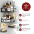 Estante Organizador Adhesivo Set X5 Esquinero De Ducha Baño Negro Mate BAN010 Estante Organizador Adhesivo Set X5 Esquinero De Ducha Baño Negro Mate BAN010