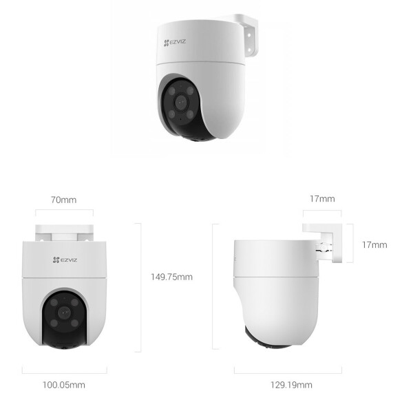 Camara Wifi Ezviz Ptz Cs-h8c 2mp 1080p Con Seguimiento CAMARA WIFI EZVIZ PTZ CS-H8C 2MP 1080P C