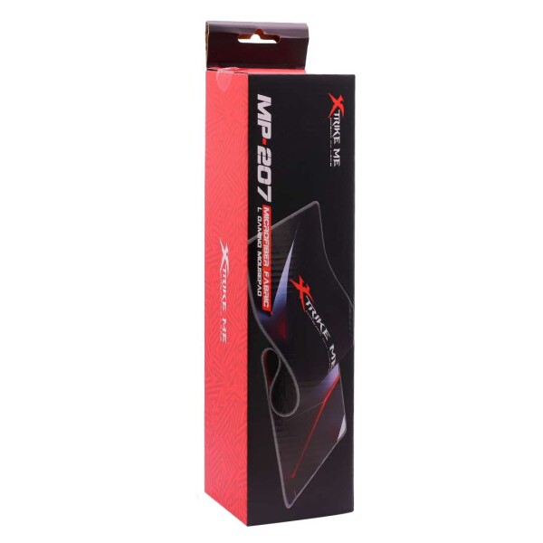 Mouse Pad Gamer Antideslisante Grande XL 75 X 28 Xtrike Me Color Negro Rojo