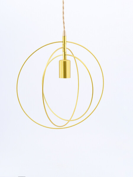 LÁMPARA DE TECHO AROS DORADO
