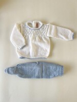 Conjunto mock blanco celeste Conjunto mock blanco celeste