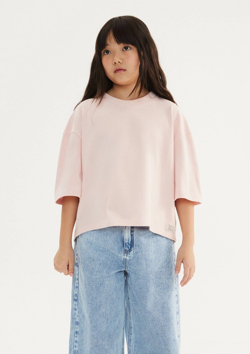 BLUSA EXTRAGRANDE EN TEJIDO DE PUNTO - ROSA 