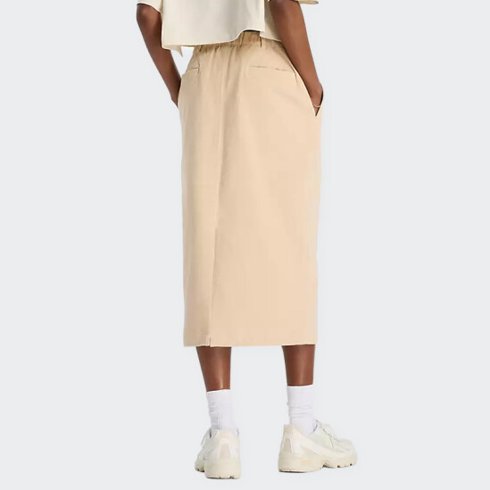 Falda New Balance Corduroy Midi Beige