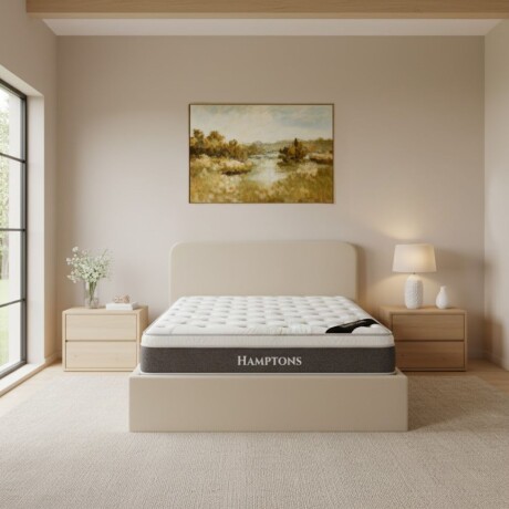 Sommier Baul 2 Plazas Hybrid Hamptons Gold Con Respaldo Sommier Baul 2 Plazas Hybrid Hamptons Gold Con Respaldo