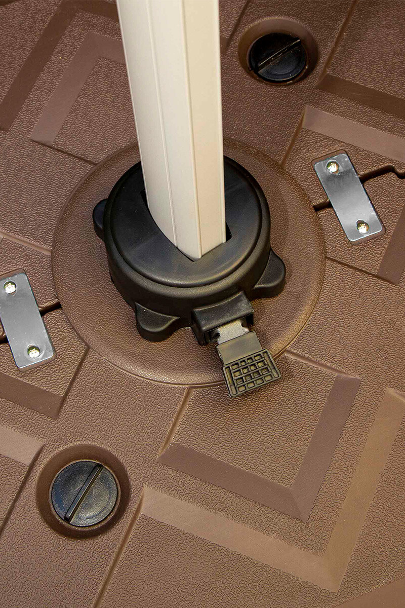 SOMBRILLAS SOMBRILLA U-ROMAN UMBRELLA CRUDA S003 (D) 300X300X270H CM