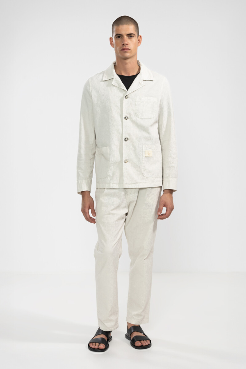 SEERSUCKER PANTS Oyster