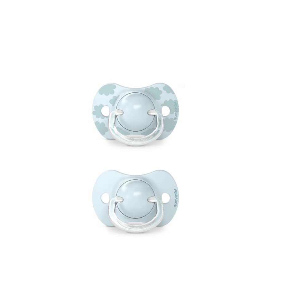 Set x2 chupete fisiologico Suavinex 0 a 6 M Dreams celeste