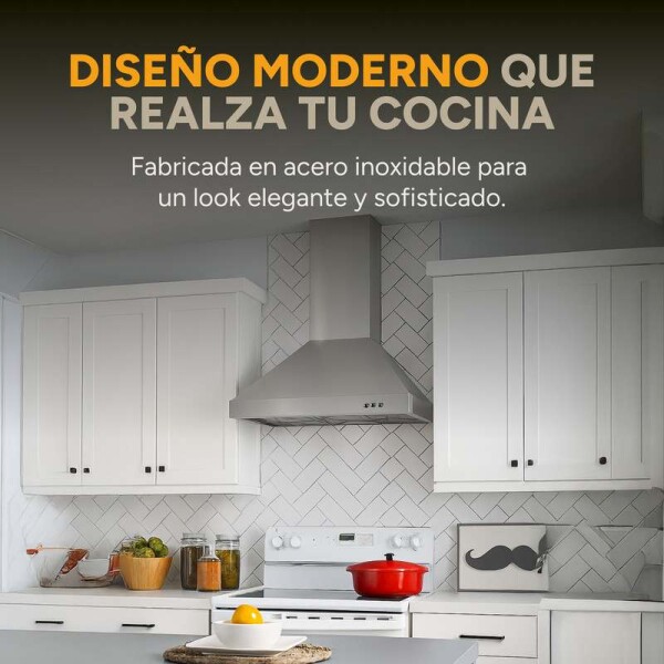 Campana De Cocina Extractor Goldtech 60cm Inoxidable Luz Variante Color Plateado
