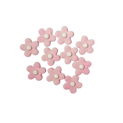 Adorno de Pastillaje Nomeolvides Rosa x10 Adorno de Pastillaje Nomeolvides Rosa x10
